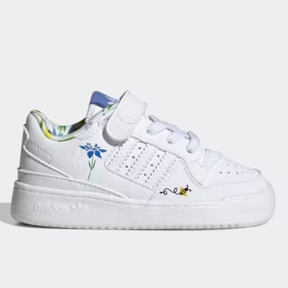 NEW Adidas Originals Toddler Forum Low Basketball Sneakers in Bee-Power 6K - Picture 1 of 11
